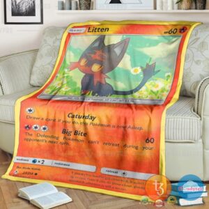 Pokemon Litten Unbroken Bonds Blanket