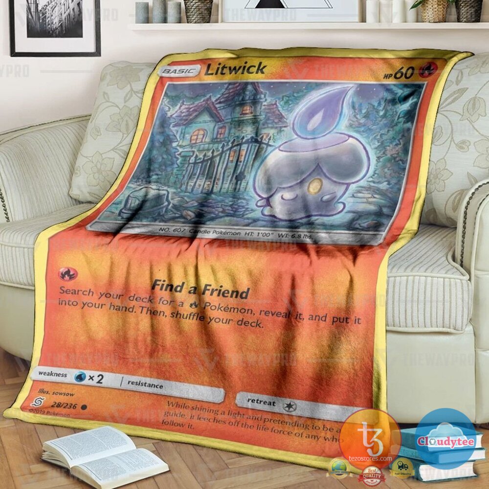 Pokemon Litwick Unified Minds Blanket Pokemon Litwick Unified Minds Blanket