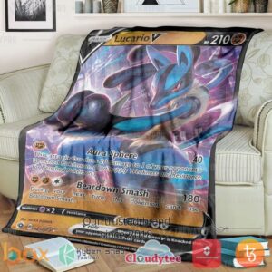 Pokemon Lucario V Blanket 2