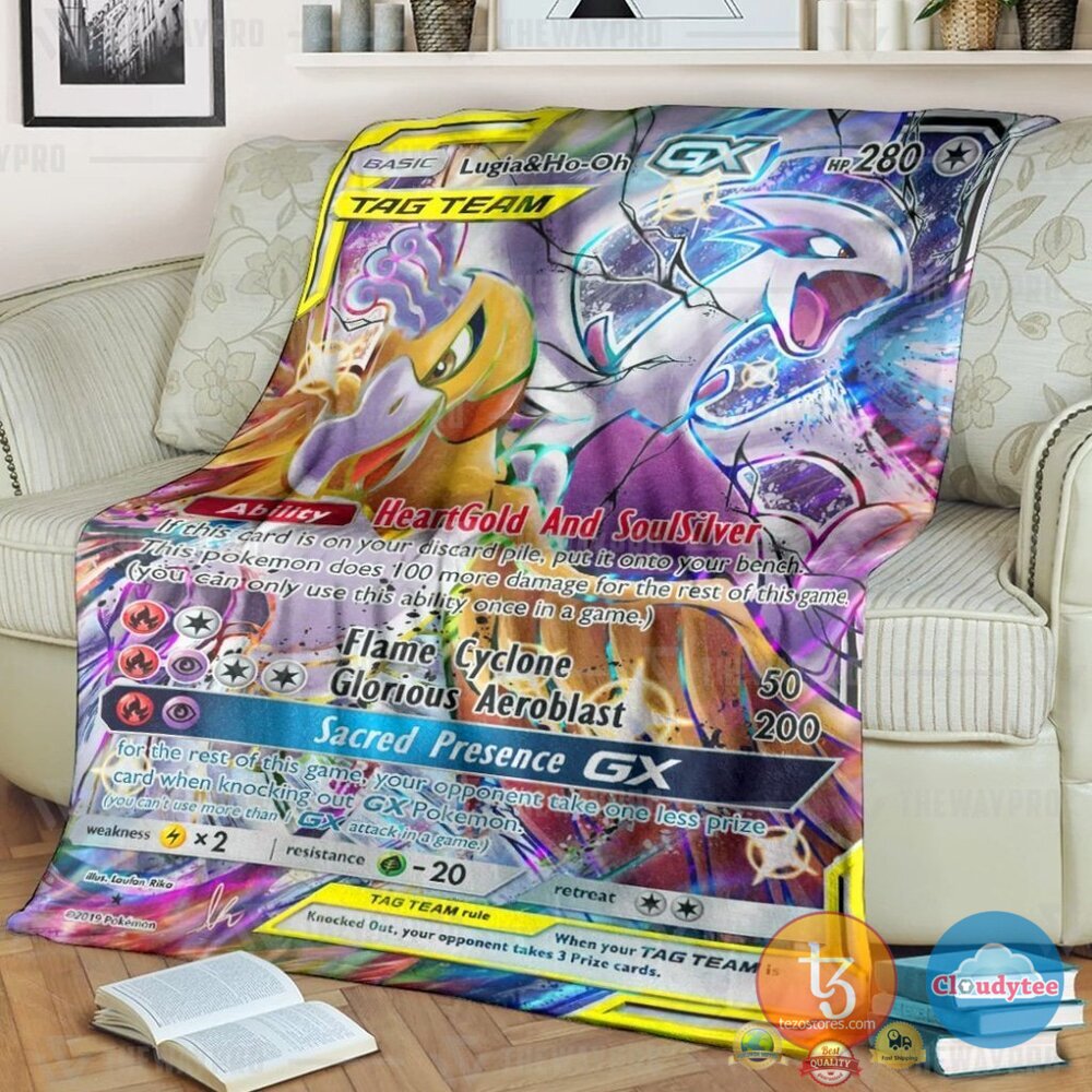 Pokemon Lugia And Ho Oh Gx Blanket Pokemon Lugia And Ho Oh Gx Blanket