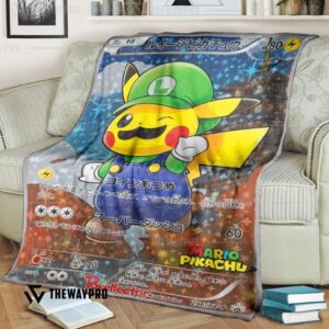 Pokemon Luigi Pikachu Bedding Set And Quilt Blanket