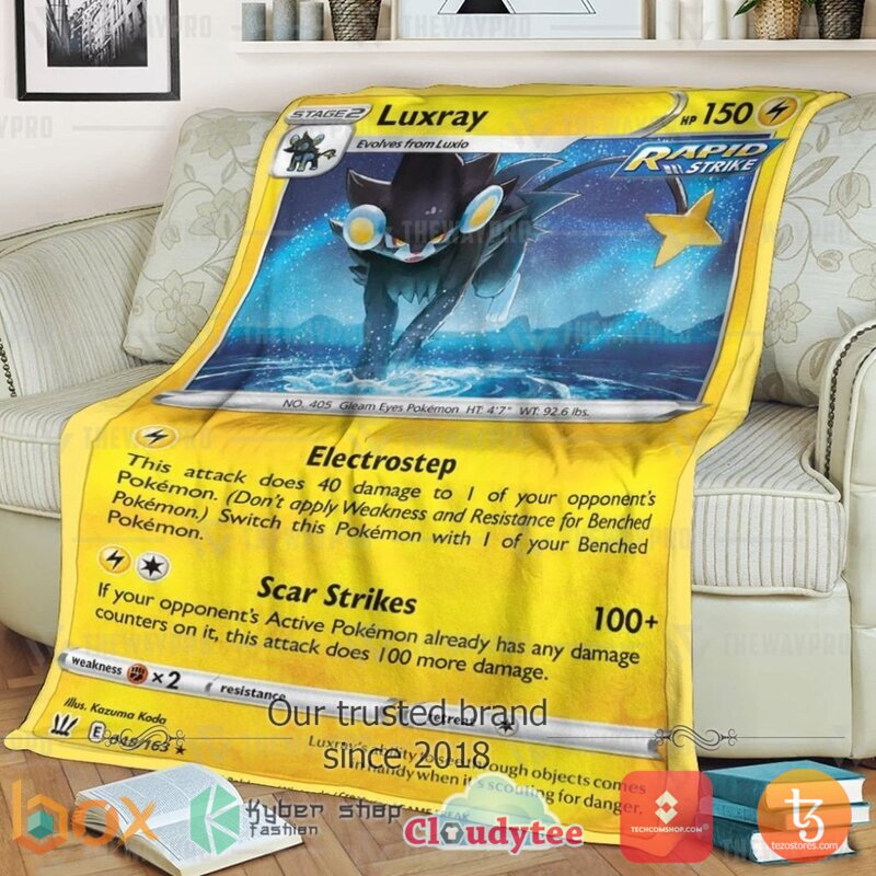 Pokemon Luxray Blanket 2 Pokemon Luxray Blanket 2