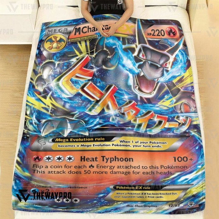 Pokemon-M-Charizard-Ex-Generations-Bedding-Set-And-Quilt-Blanket-1