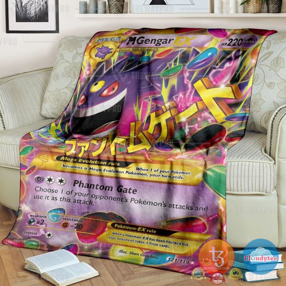 Pokemon M Gengar Ex Phantom Forces Blanket Pokemon M Gengar Ex Phantom Forces Blanket