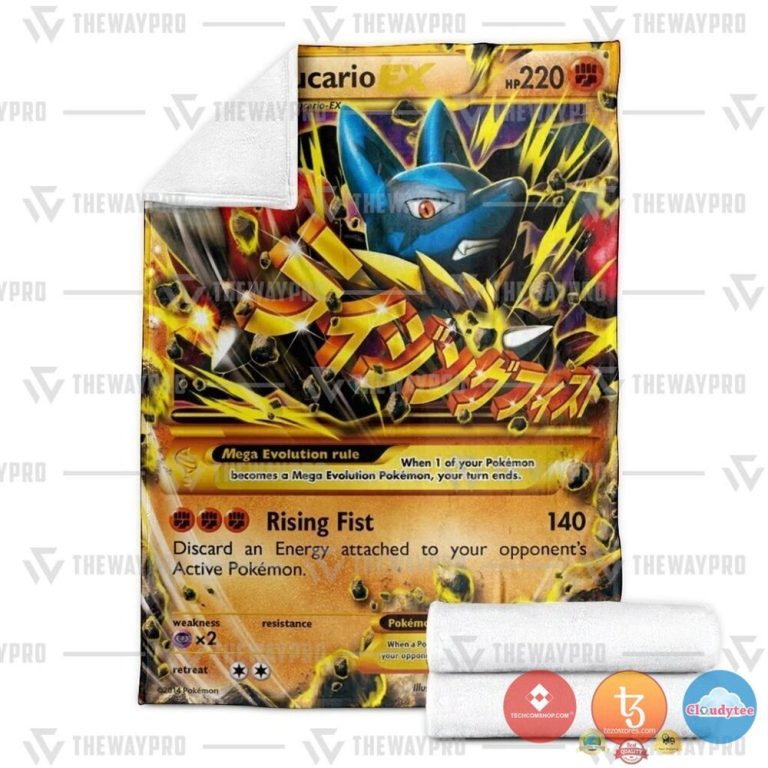 Pokemon-M-Lucario-Ex-Furious-Fists-Blanket-2