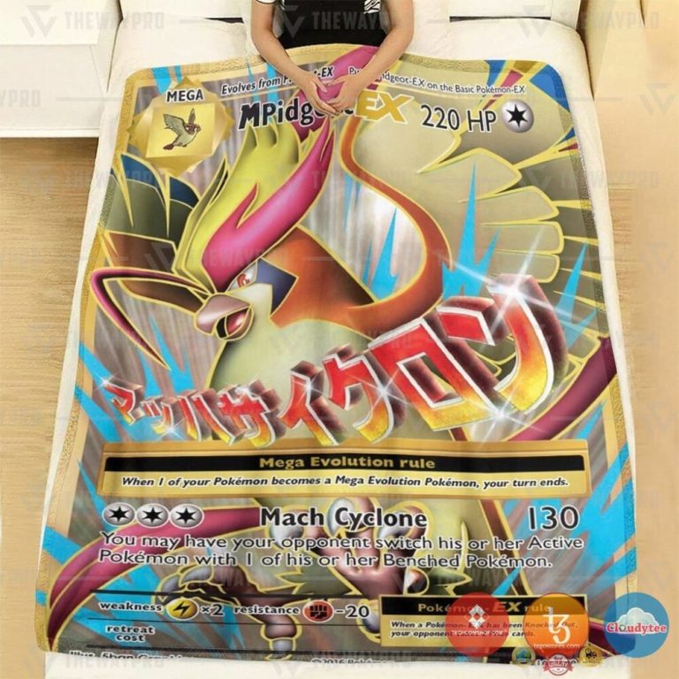 Pokemon-M-Pidgeot-Ex-Evolutions-Blanket-1