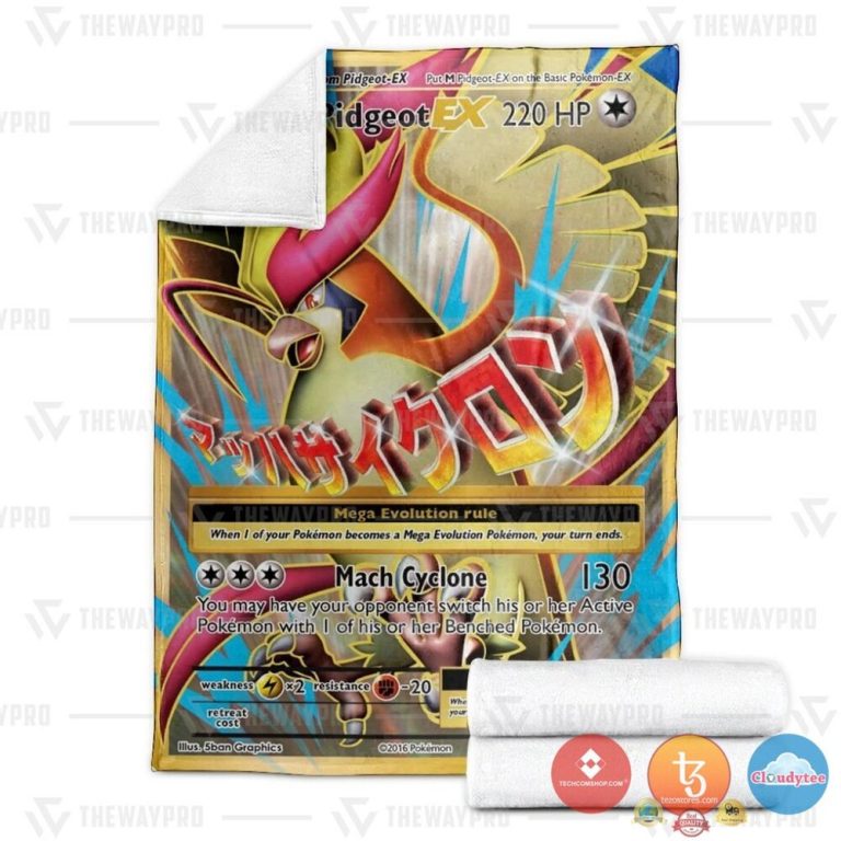 Pokemon-M-Pidgeot-Ex-Evolutions-Blanket-2
