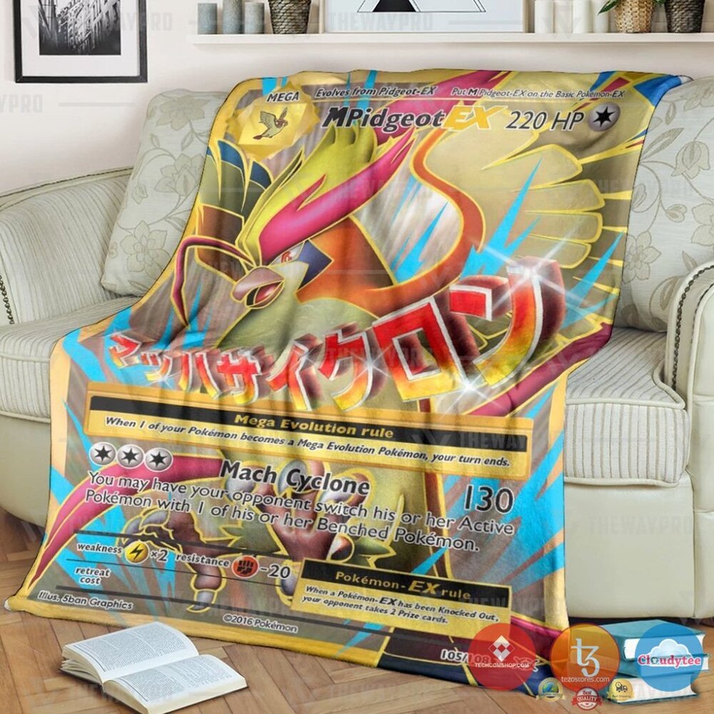 Pokemon M Pidgeot Ex Evolutions Blanket Pokemon M Pidgeot Ex Evolutions Blanket