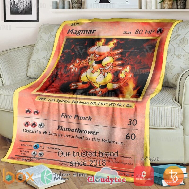 Pokemon Magmar Evolutions Blanket 2 Pokemon Magmar Evolutions Blanket 2