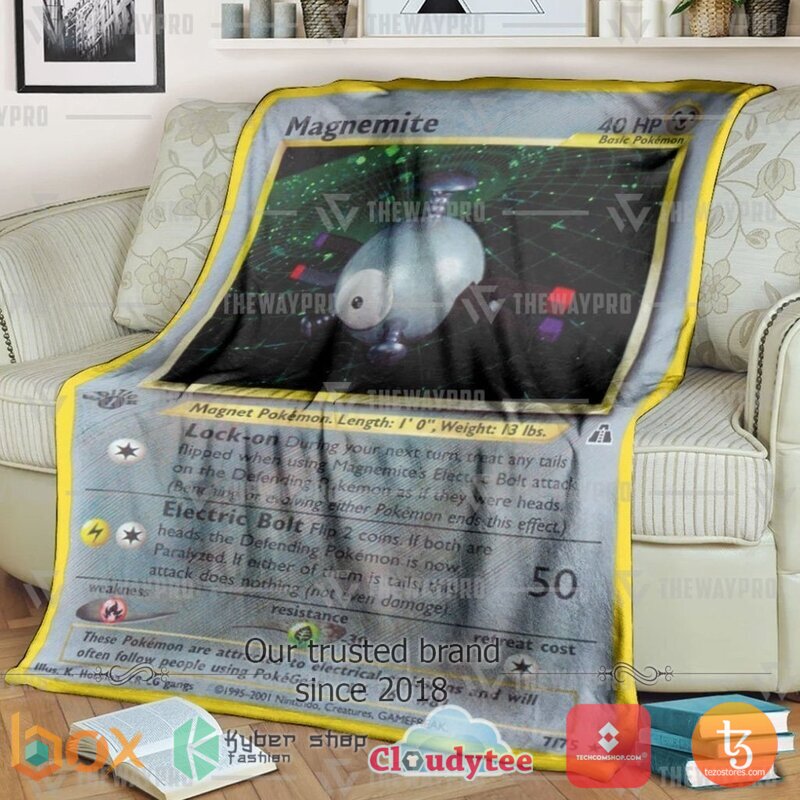 Pokemon Magnemite Holo 1St Edition Blanket 2 Pokemon Magnemite Holo 1St Edition Blanket 2