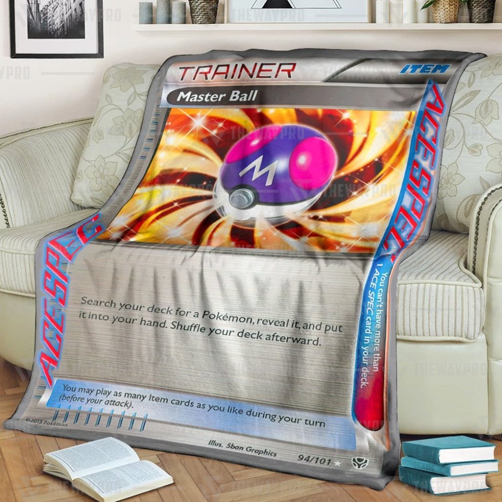 Pokemon Master Ball Trainer Blanket Pokemon Master Ball Trainer Blanket