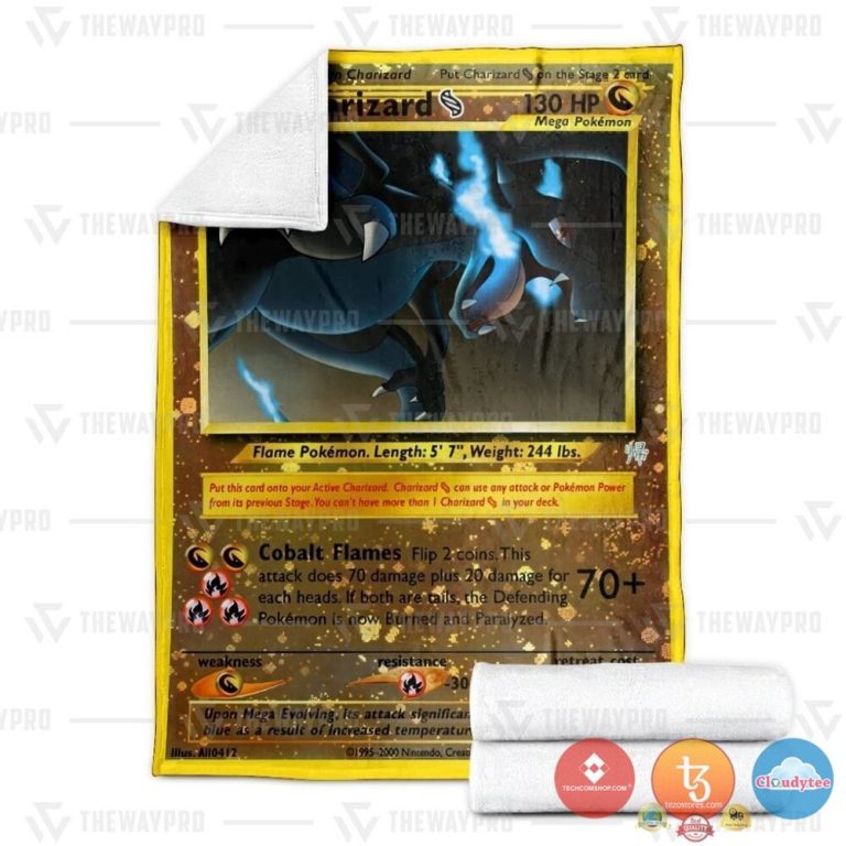 Pokemon-Mega-Charizard-Blanket-2