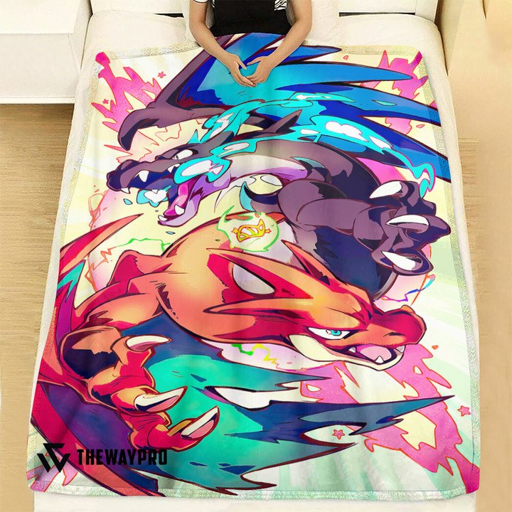 Pokemon-Mega-Charizard-Xy-Bedding-Set-And-Quilt-Blanket-1