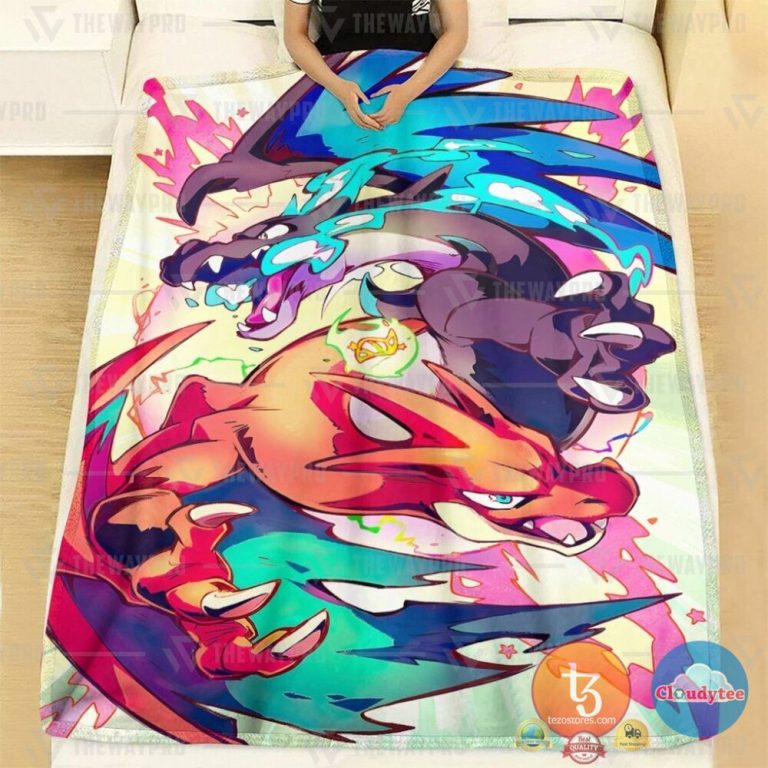 Pokemon-Mega-Charizard-Xy-Blanket-1