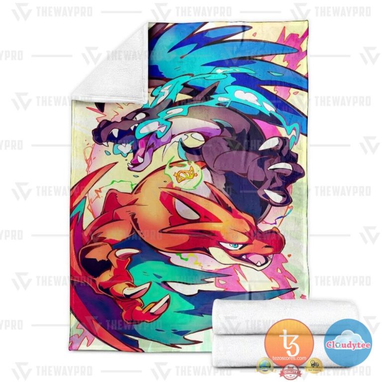 Pokemon-Mega-Charizard-Xy-Blanket-2