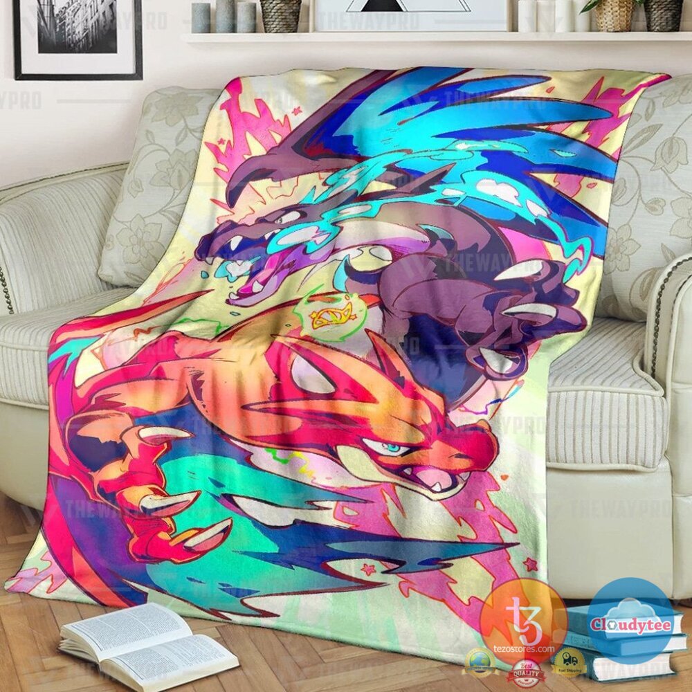 Pokemon Mega Charizard Xy Blanket Pokemon Mega Charizard Xy Blanket