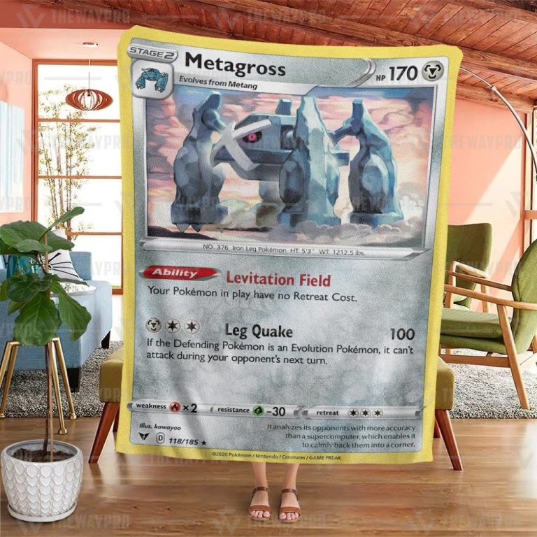 Pokemon-Metagross-Vivid-Voltage-Blanket-1
