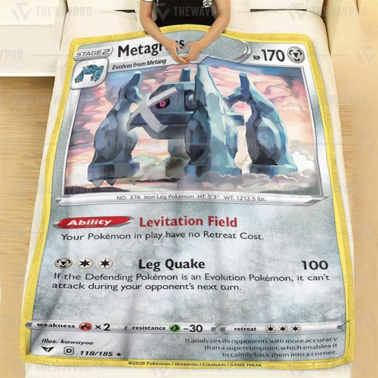 Pokemon-Metagross-Vivid-Voltage-Blanket-2