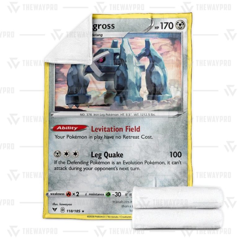 Pokemon-Metagross-Vivid-Voltage-Blanket-3