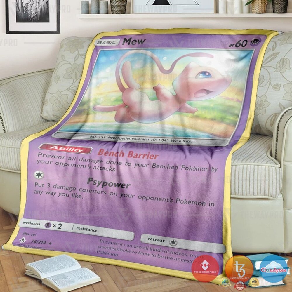 Pokemon Mew Blanket Pokemon Mew Blanket