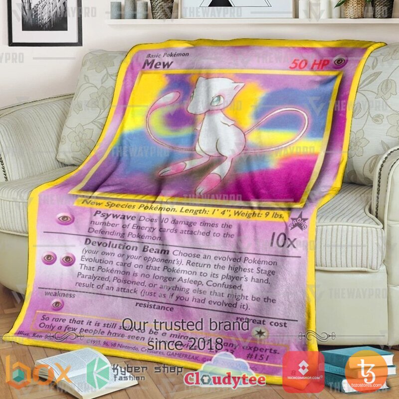 Pokemon Mew Wizards Black Star Blanket 2 Pokemon Mew Wizards Black Star Blanket 2