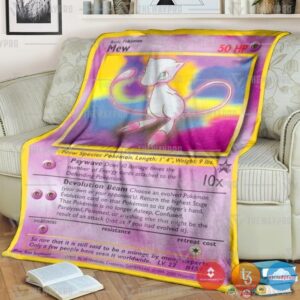 Pokemon Mew Wizards Black Star Blanket