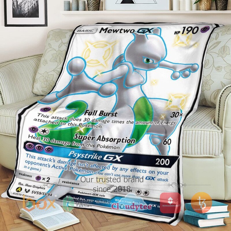 Pokemon Mewtwo Shining Legends Blanket 2 Pokemon Mewtwo Shining Legends Blanket 2