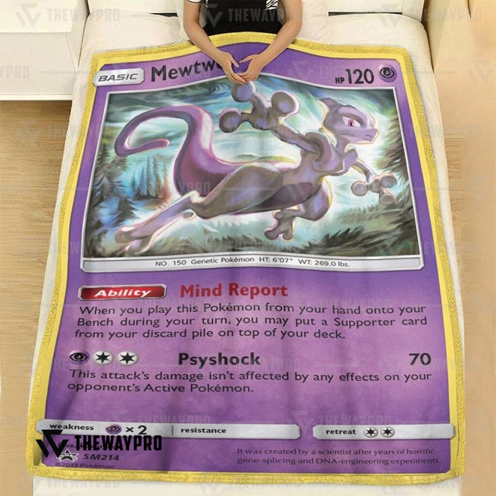 Pokemon-Mewtwo-Sun-And-Moon-Bedding-Set-And-Quilt-Blanket-1