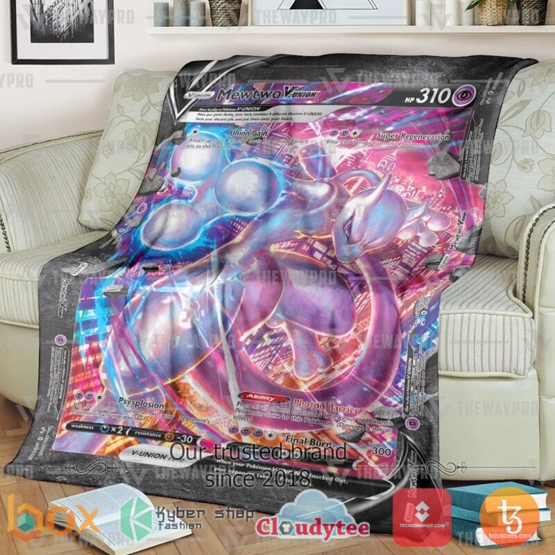 Pokemon Mewtwo V Union Blanket 2 Pokemon Mewtwo V Union Blanket 2