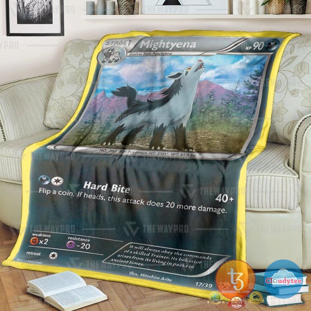 Pokemon Mightyena Kalos Starter Set Blanket Pokemon Mightyena Kalos Starter Set Blanket