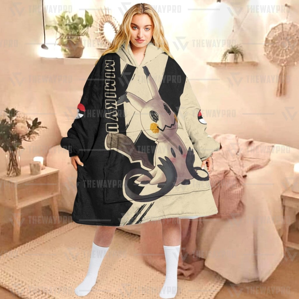 Pokemon Mimikyu Fleece Hoodie Blanket Pokemon Mimikyu Fleece Hoodie Blanket