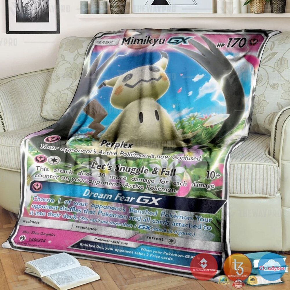 Pokemon Mimikyu Gx Blanket Pokemon Mimikyu Gx Blanket