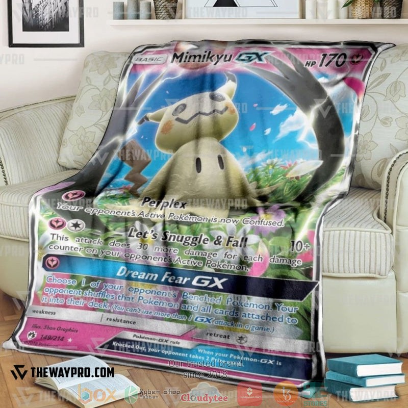 Pokemon Mimikyu Gx Soft Blanket Pokemon Mimikyu Gx Soft Blanket
