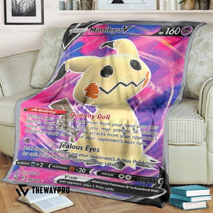Pokemon Mimikyu V Battle Styles Bedding Set And Quilt Blanket Pokemon Mimikyu V Battle Styles Bedding Set And Quilt Blanket