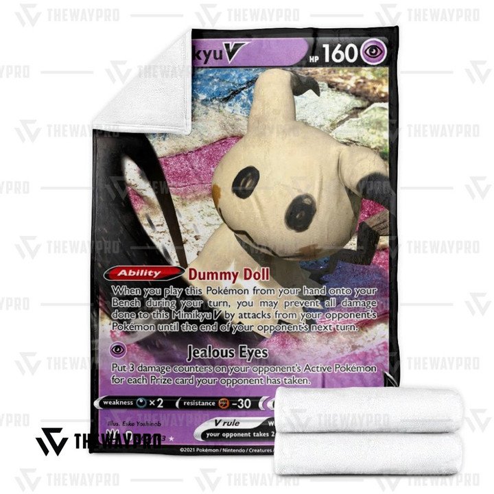 Pokemon-Mimikyu-V-Bedding-Set-And-Quilt-Blanket-2