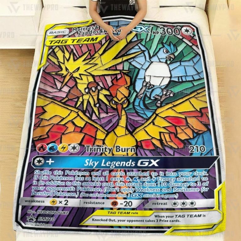 Pokemon-Moltres-And-Zapdos-And-Articuno-Gx-Blanket-1