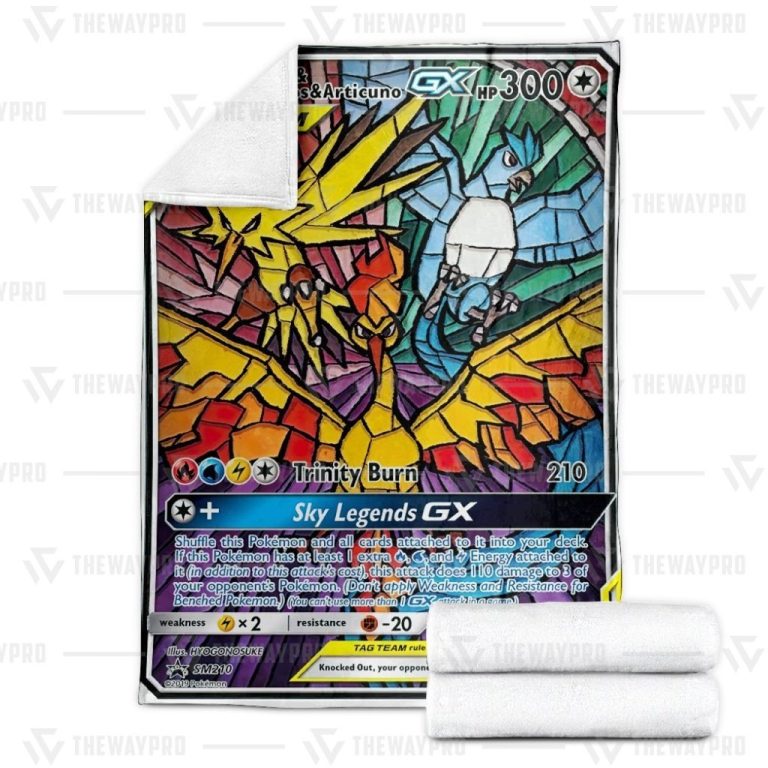 Pokemon-Moltres-And-Zapdos-And-Articuno-Gx-Blanket-2