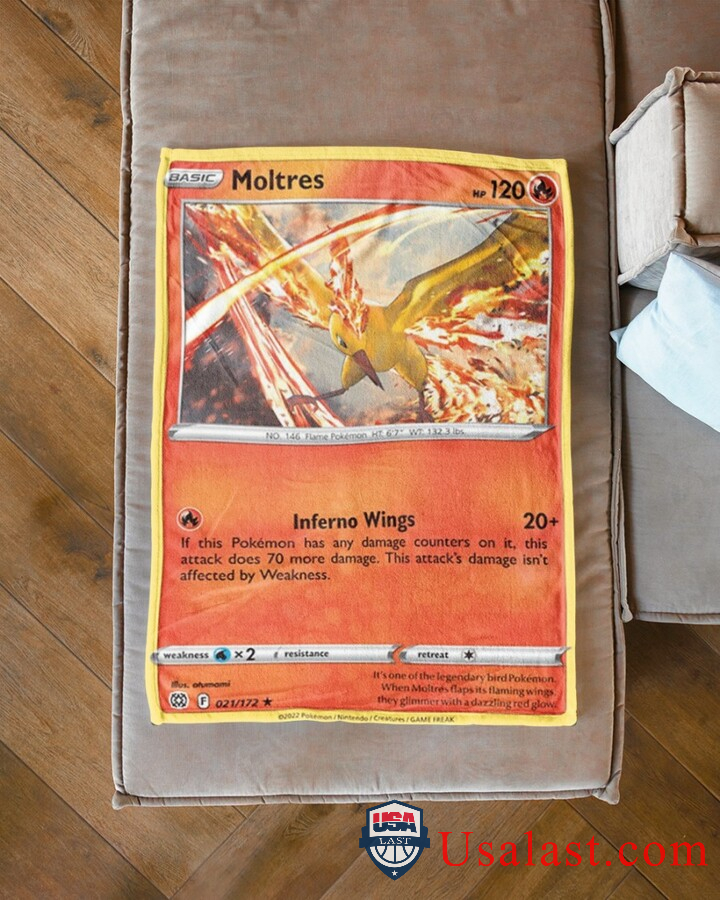 Pokemon-Moltres-Brilliant-Stars-Blanket-2