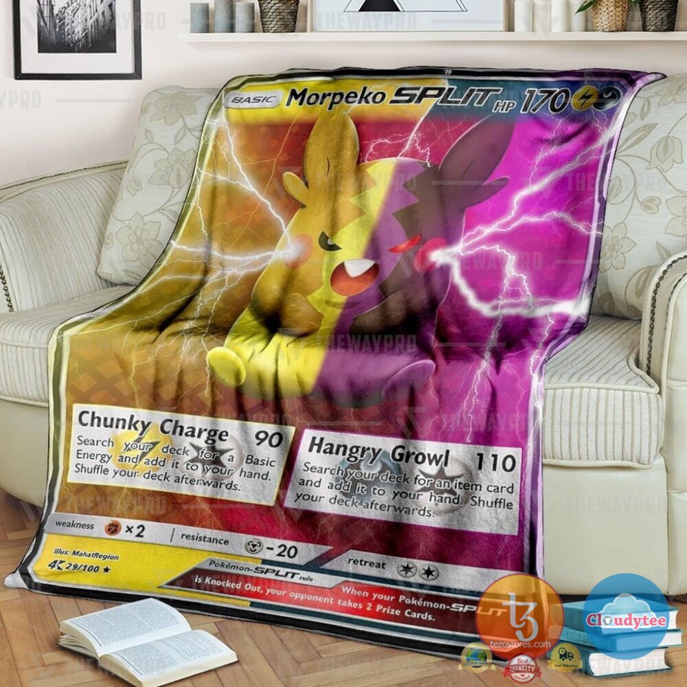 Pokemon Morpeko Split Blanket Pokemon Morpeko Split Blanket