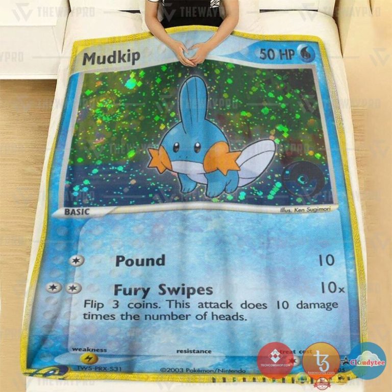 Pokemon-Mudkip-Holo-Blanket-1