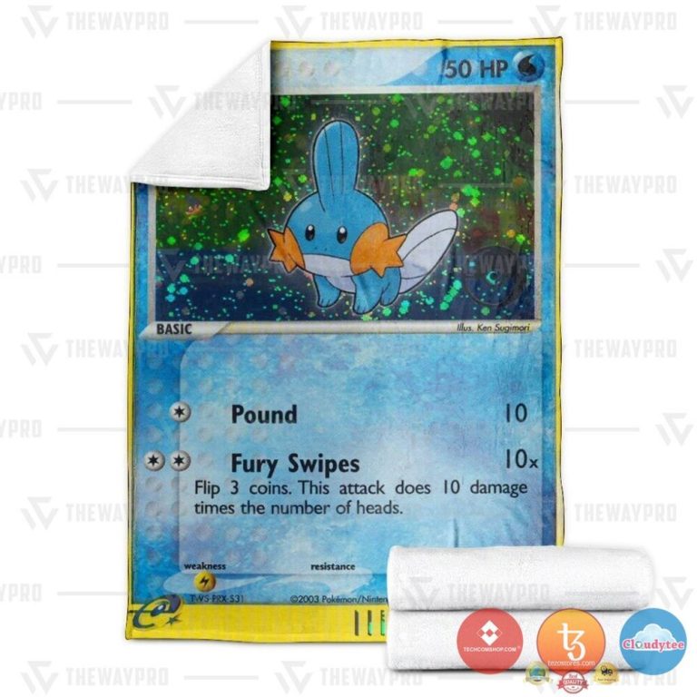 Pokemon-Mudkip-Holo-Blanket-2