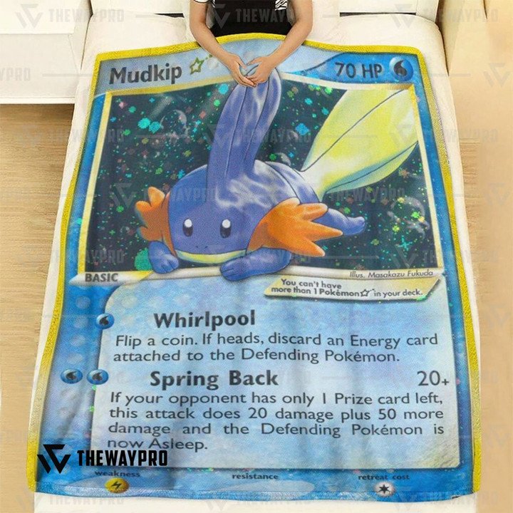 Pokemon-Mudkip-Tr-Holo-Bedding-Set-And-Quilt-Blanket-1
