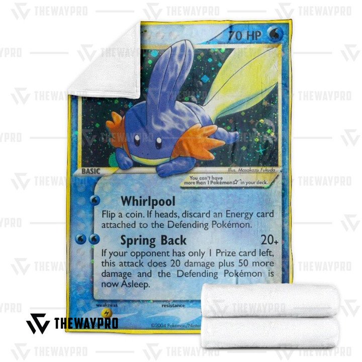 Pokemon-Mudkip-Tr-Holo-Bedding-Set-And-Quilt-Blanket-2