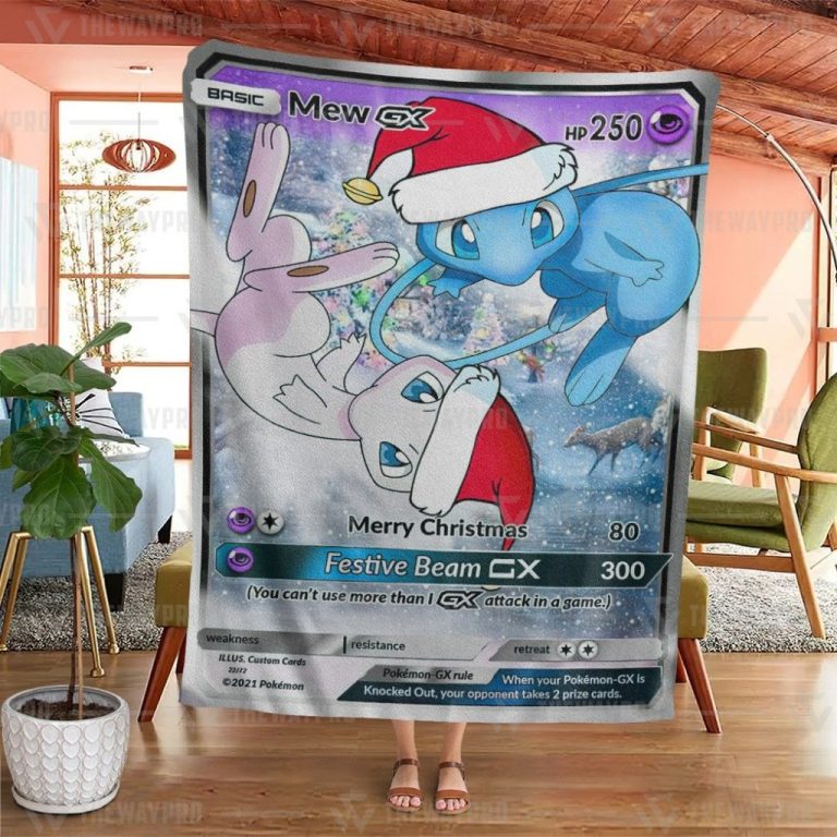 Pokemon-New-Christmas-Mew-Gx-Blanket-3