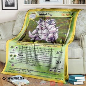 Pokemon Nidoking Base Set Soft Blanket