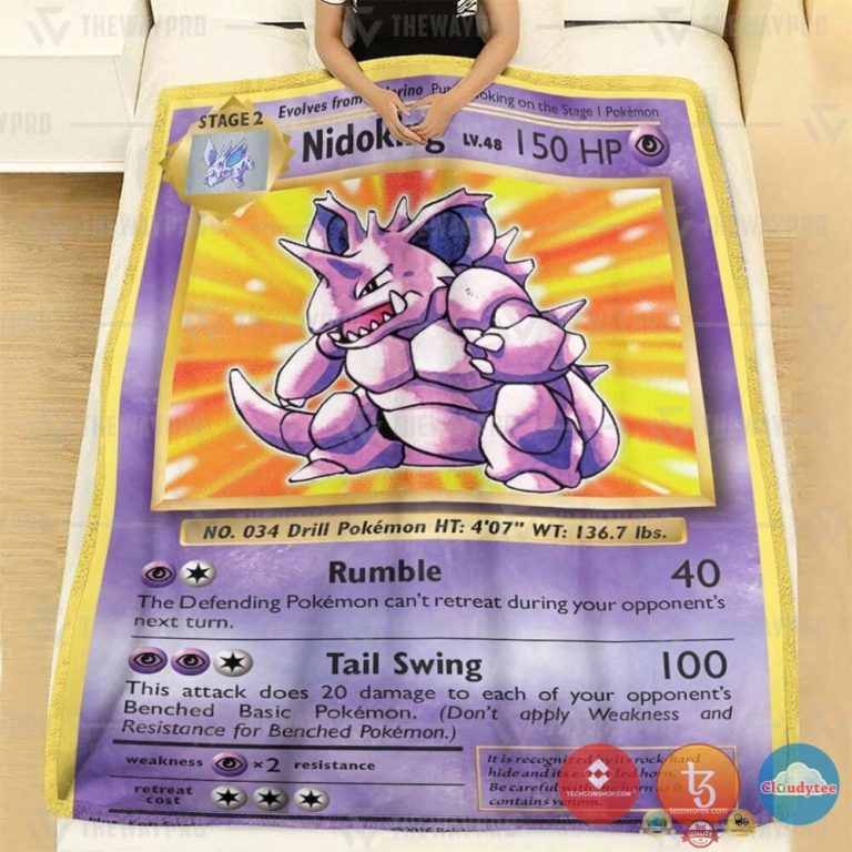 Pokemon-Nidoking-Evolutions-Blanket-1