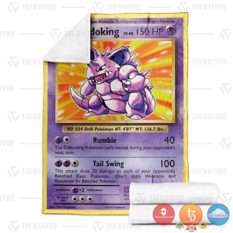 Pokemon-Nidoking-Evolutions-Blanket-2