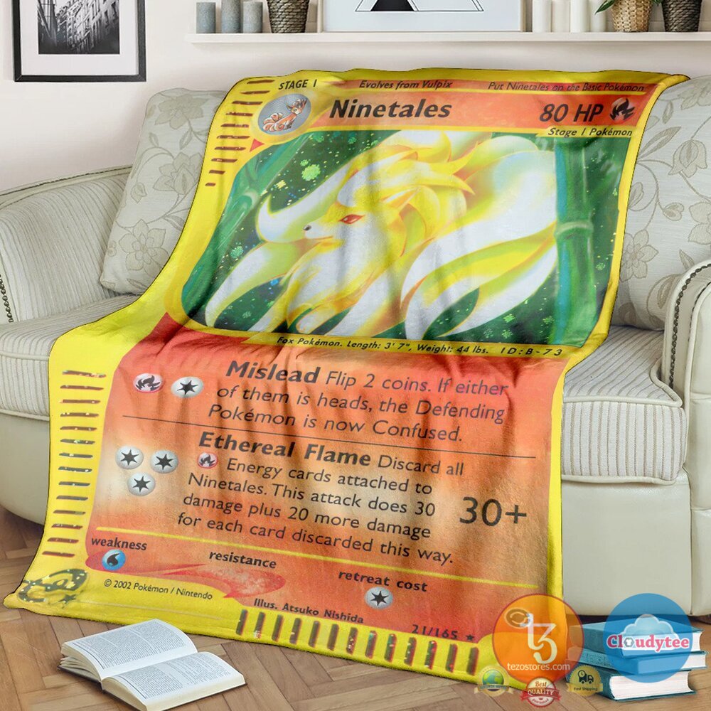 Pokemon Ninetales Blanket 2 Pokemon Ninetales Blanket 2