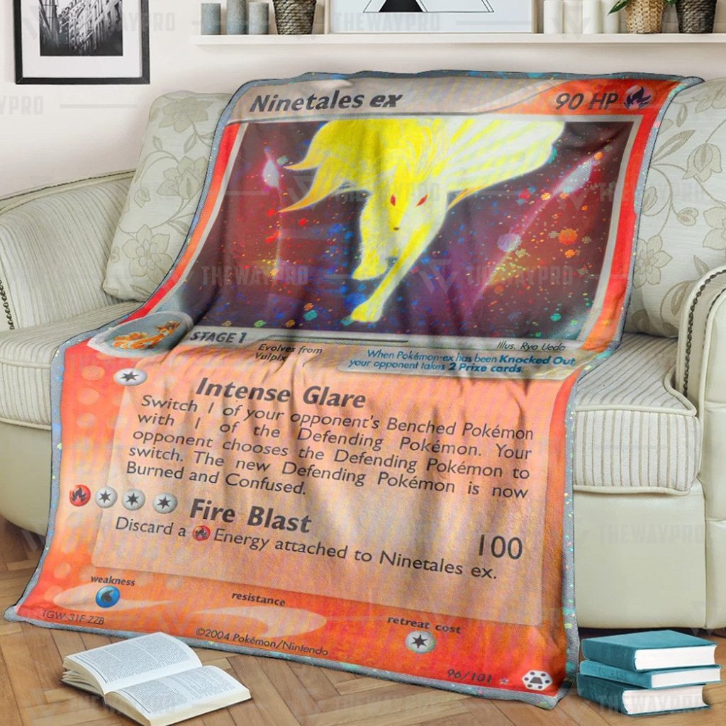 Pokemon Ninetales Ex Hidden Legends Blanket Pokemon Ninetales Ex Hidden Legends Blanket