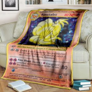 Pokemon Ninetales Holo 1St Edition Blanket